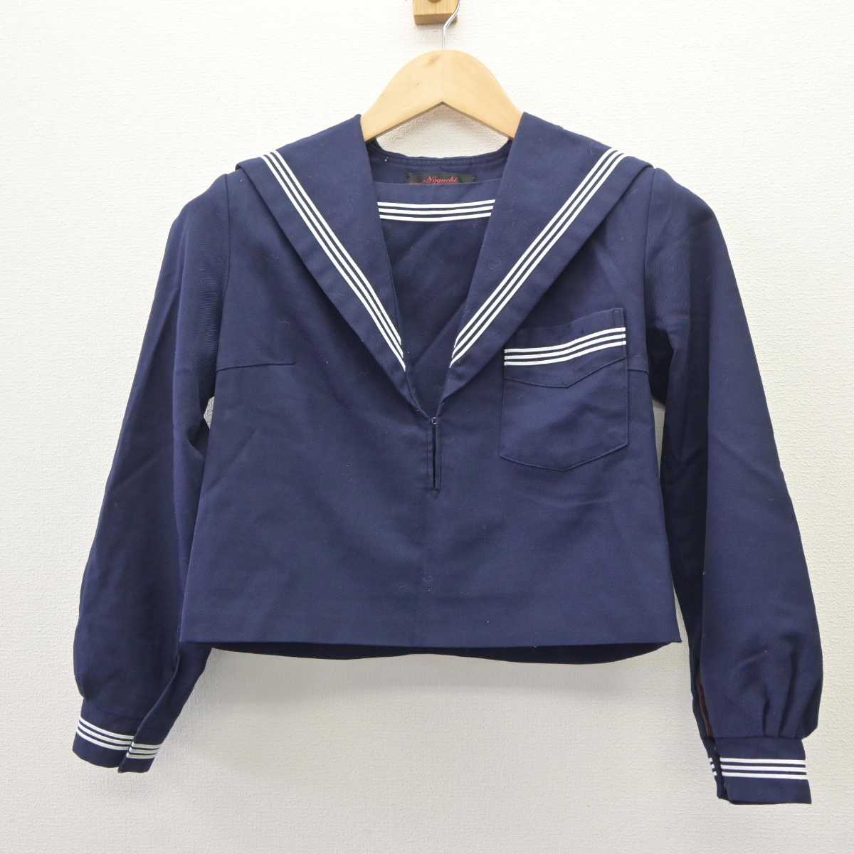 【中古】大阪府 佐野中学校 女子制服 2点 (セーラー服・スカート) sf060415