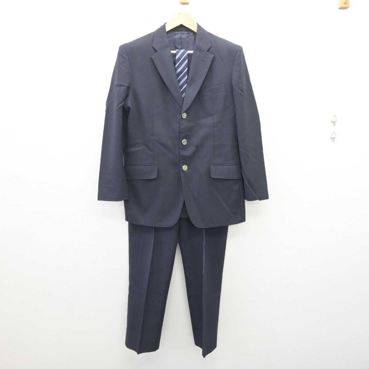 【中古】東京都 葛飾野高等学校 男子制服 5点 (ブレザー・ズボン) sf060426