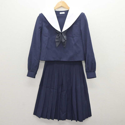 【中古】岐阜県 各務原中央中学校 女子制服 3点 (セーラー服・スカート) sf060440