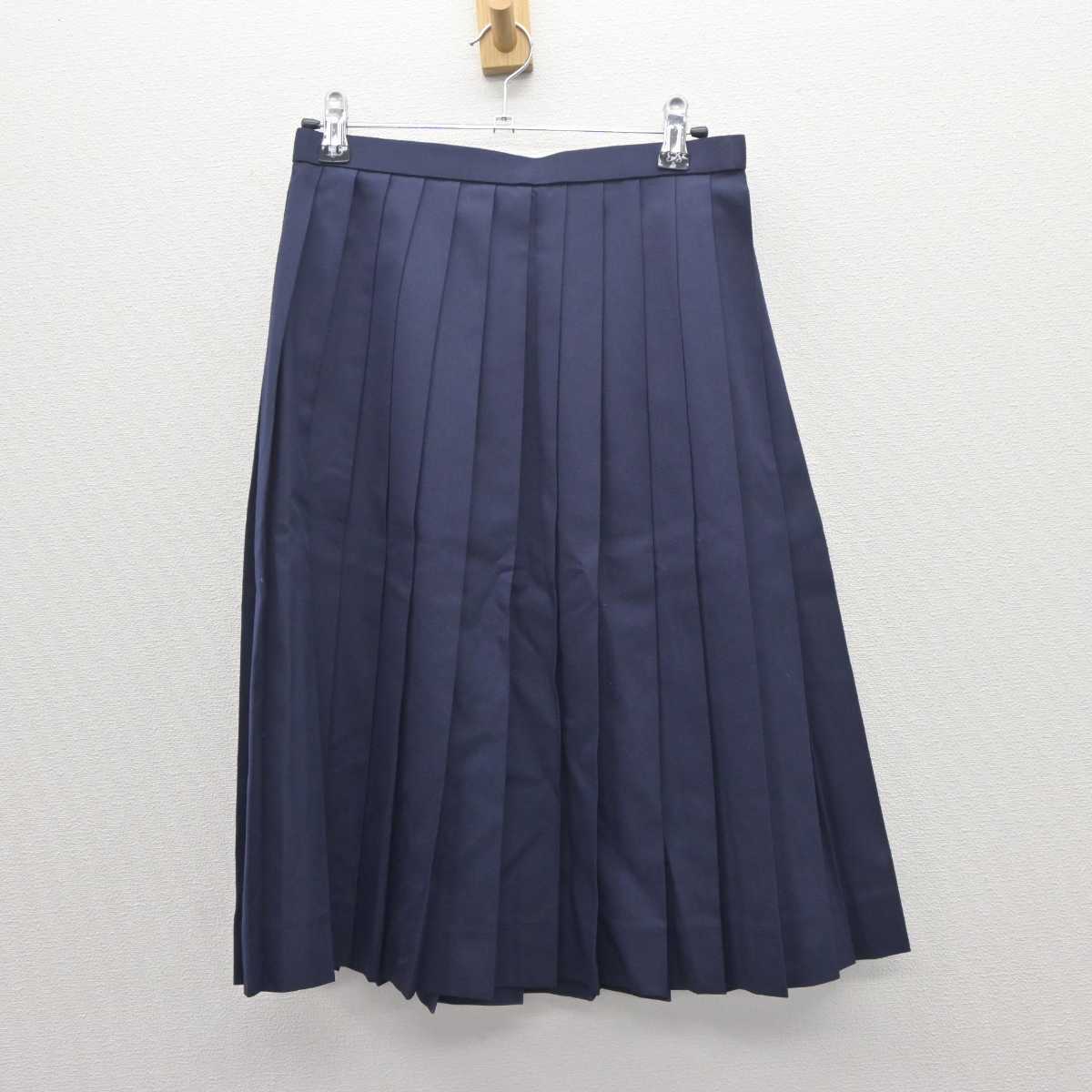 【中古】岐阜県 各務原中央中学校 女子制服 2点 (シャツ・スカート) sf060441