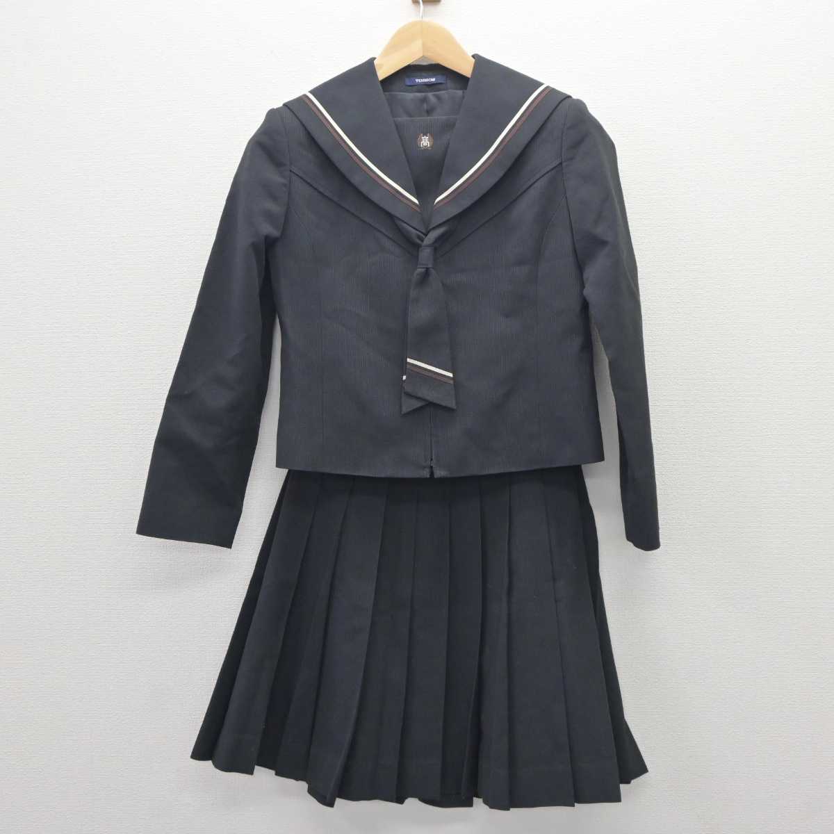 【中古】岩手県 岩谷堂高等学校 女子制服 3点 (セーラー服・スカート) sf060453