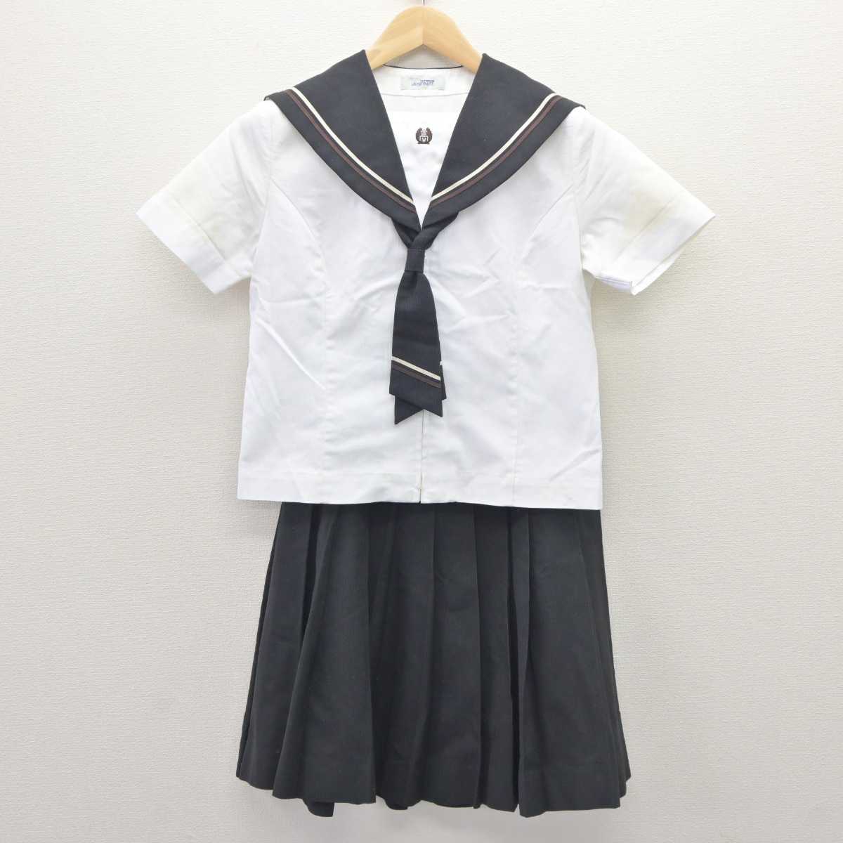 【中古】岩手県 岩谷堂高等学校 女子制服 3点 (セーラー服・スカート) sf060454