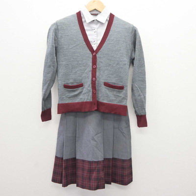 【中古】神奈川県 北鎌倉女子学園中学校  女子制服 3点 (ニット・シャツ・スカート) sf060460