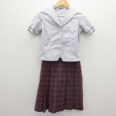 【中古】神奈川県 北鎌倉女子学園中学校  女子制服 3点 (シャツ・スカート) sf060463