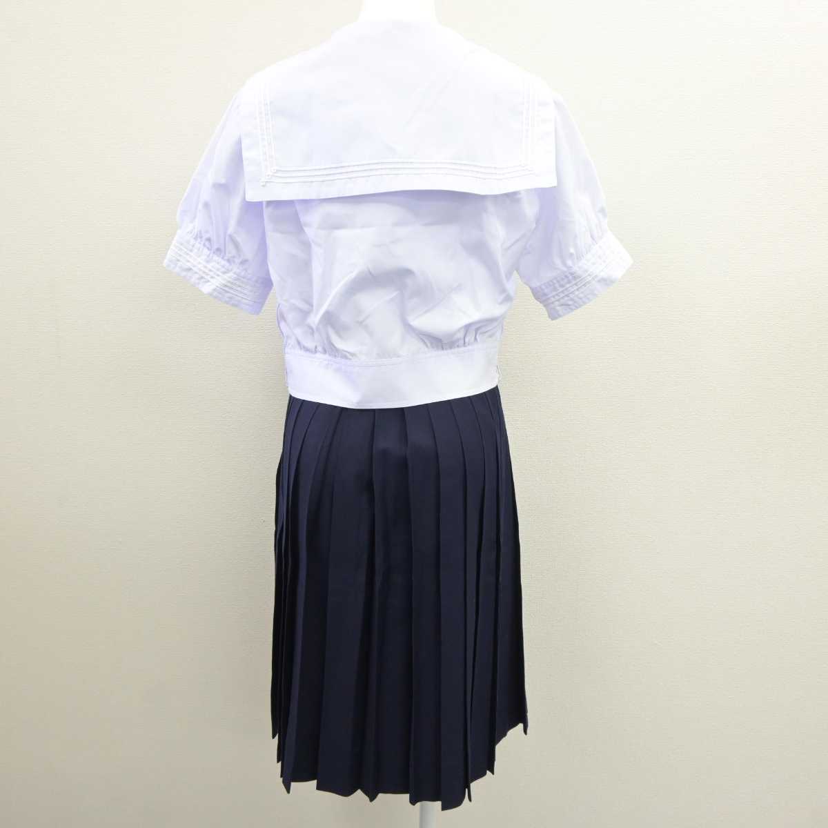 【中古】兵庫県 神戸山手女子中学校 女子制服 3点 (セーラー服・スカート) sf060476