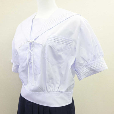 【中古】兵庫県 神戸山手女子中学校 女子制服 3点 (セーラー服・スカート) sf060476