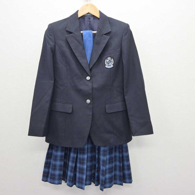 【中古】京都府 京都産業大学附属高等学校 女子制服 4点 (ブレザー・ニット・スカート) sf060478