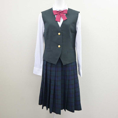 【中古】宮城県 仙台育英学園高等学校 女子制服 6点 (ブレザー・シャツ・ベスト・スカート) sf060481