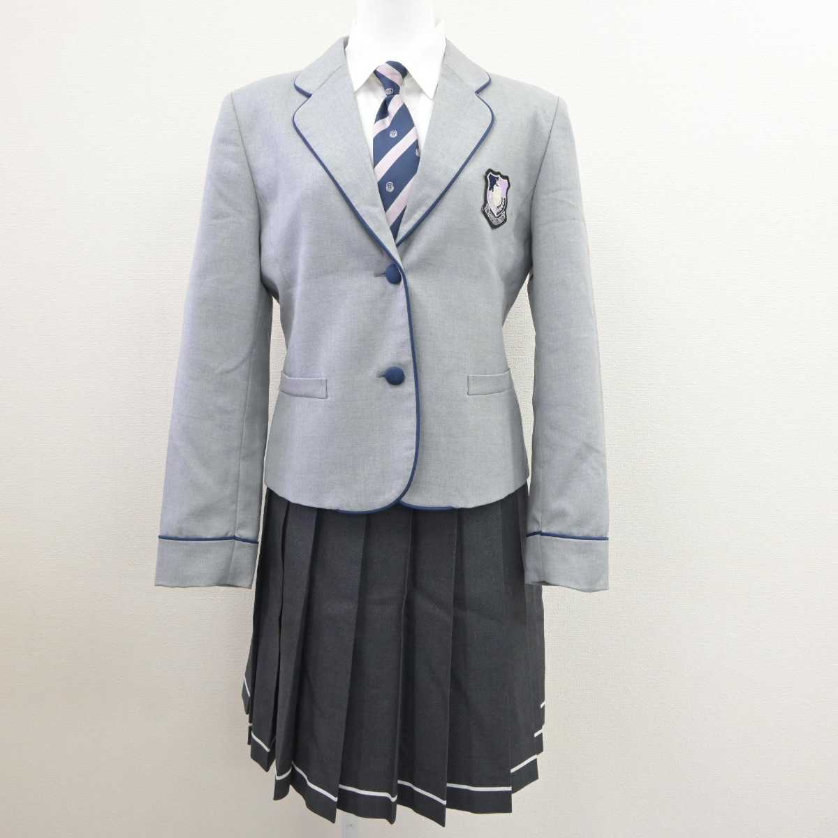 【中古】広島県 進徳女子高等学校 女子制服 4点 (ブレザー・シャツ・スカート) sf060492