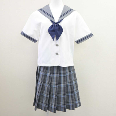 【中古】広島県 進徳女子高等学校 女子制服 5点 (セーラー服・セーラー服・スカート) sf060493