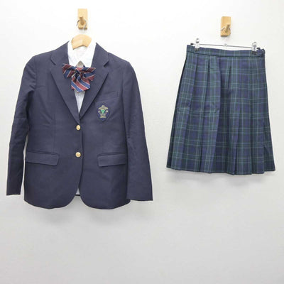 【中古】神奈川県 星槎中学校 女子制服 5点 (ブレザー・シャツ・スカート) sf060502