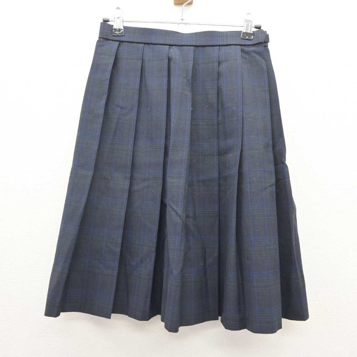 【中古】神奈川県 星槎中学校 女子制服 3点 (ニットベスト・シャツ・スカート) sf060503