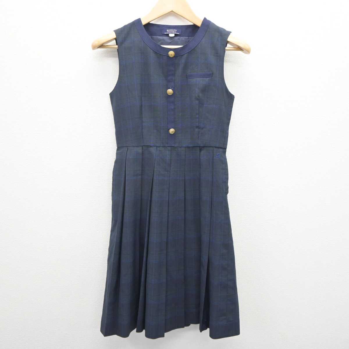 【中古】熊本県 熊本国府高等学校 女子制服 2点 (シャツ・ジャンパースカート) sf060511