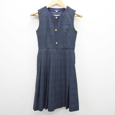 【中古】熊本県 熊本国府高等学校 女子制服 2点 (シャツ・ジャンパースカート) sf060511