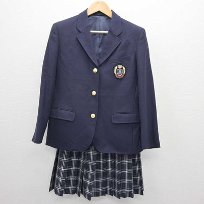 【中古】岡山県 西大寺高等学校 女子制服 3点 (ブレザー・スカート・スカート) sf060514