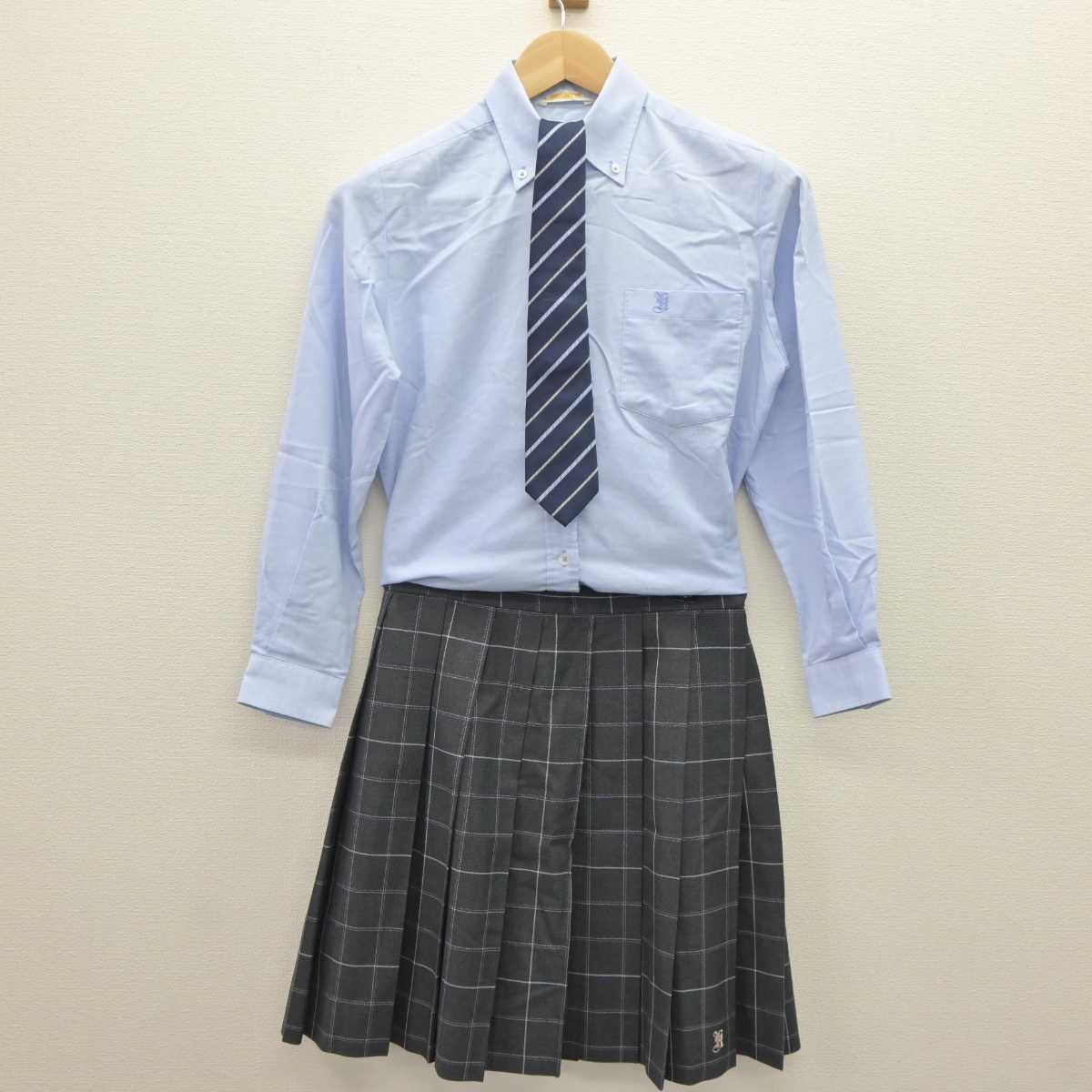 中古】大阪市 久米田高等学校 女子制服 4点 (ニット・シャツ・スカート) sf060516 | 中古制服通販パレイド