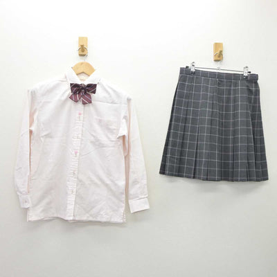 【中古】大阪府 久米田高等学校 女子制服 3点 (シャツ・スカート) sf060518