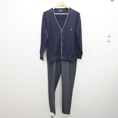 【中古】千葉県 市川昴高等学校 男子制服 3点 (ニット・ズボン) sf060521