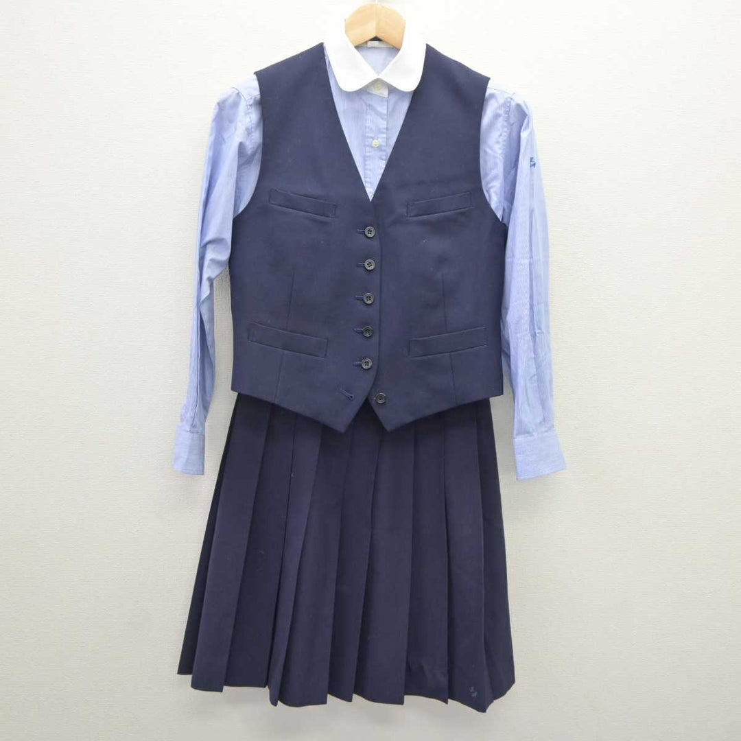 【中古】千葉県 市川東高等学校 女子制服 3点 (ベスト・シャツ・スカート) sf060525 | 中古制服通販パレイド