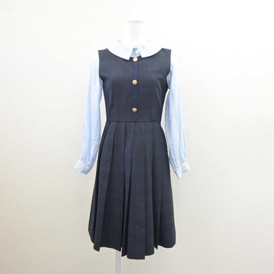 【中古】熊本県 熊本国府高等学校 女子制服 3点 (ブレザー・シャツ・ジャンパースカート) sf060528