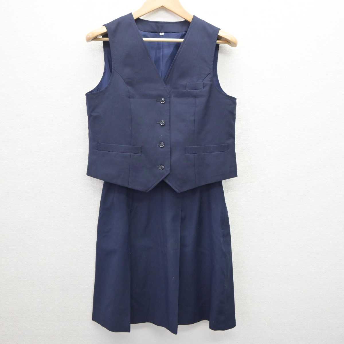 【中古】埼玉県 伊奈学園総合高等学校 女子制服 2点 (ベスト・スカート) sf060530