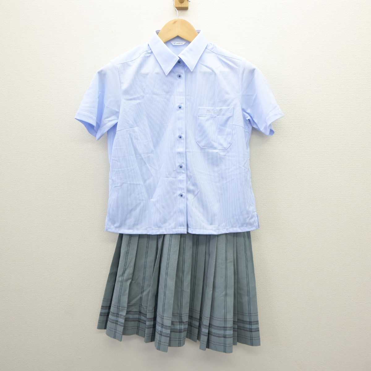 【中古】岐阜県 岐阜女子高等学校 女子制服 2点 (シャツ・スカート) sf060535