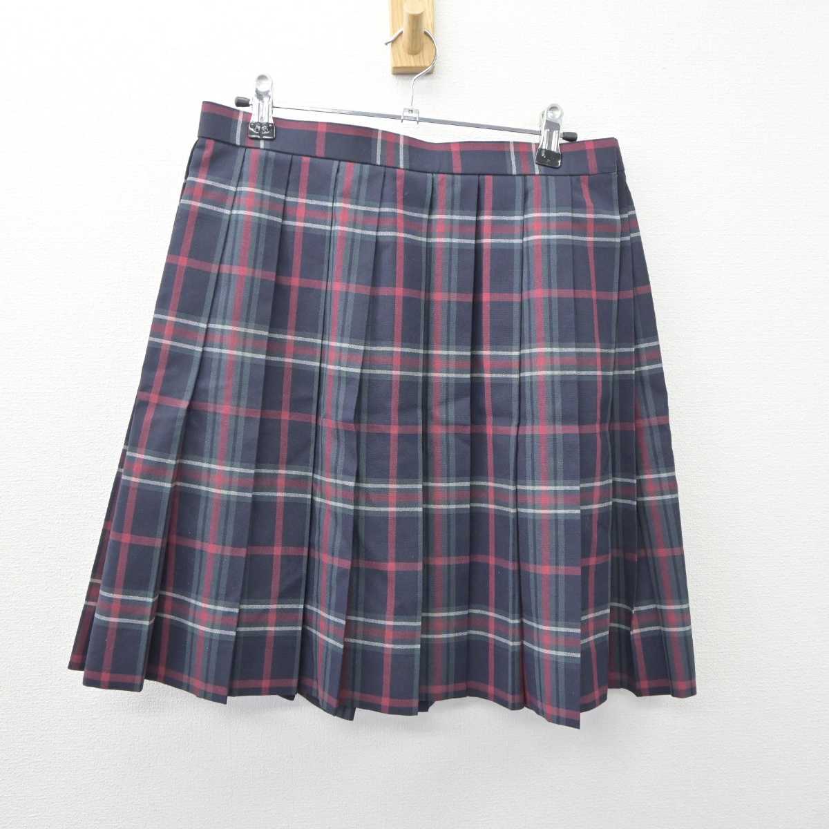 【中古】北海道 札幌大谷中学高等学校 女子制服 3点 (ニットベスト・スカート) sf060539