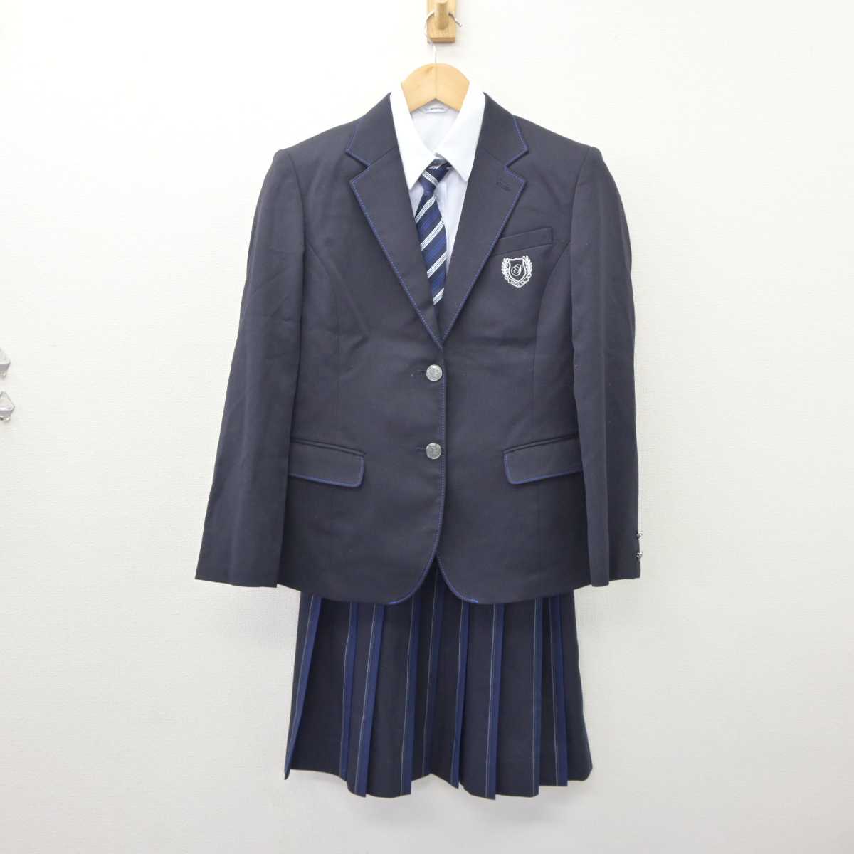 【中古】山形県 惺山高等学校 女子制服 4点 (ブレザー・シャツ・スカート) sf060540