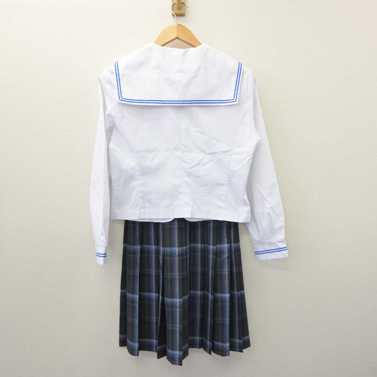 【中古】山形県 惺山高等学校 女子制服 4点 (セーラー服・スカート) sf060541