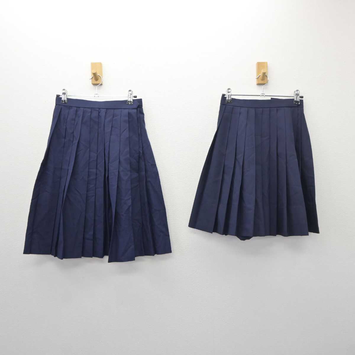 【中古】山口県 長府高等学校 女子制服 2点 (スカート・スカート) sf060546