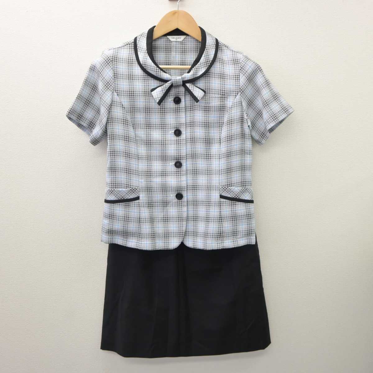 【中古】 事務服 女子制服 2点 (シャツ・スカート) sf060558