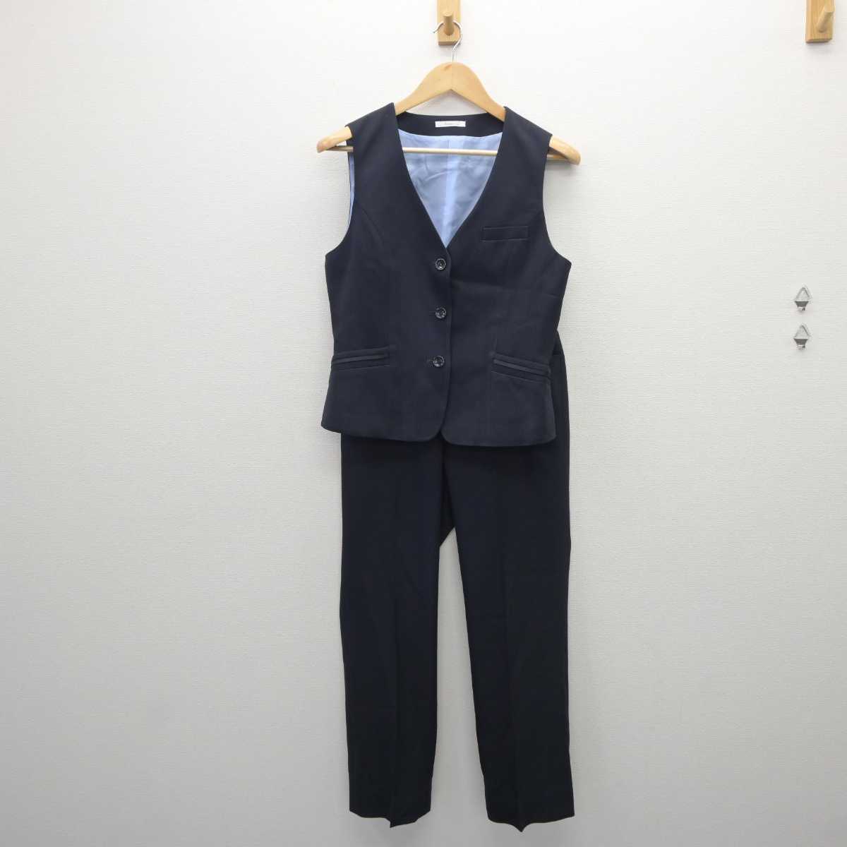 【中古】 事務服 女子制服 2点 (ベスト・ズボン) sf060560