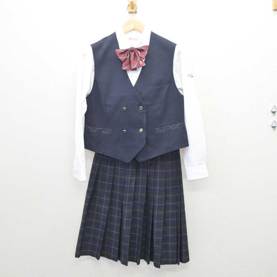 【中古】奈良県 五條高等学校 女子制服 5点 (ブレザー・シャツ・ベスト・スカート) sf060561