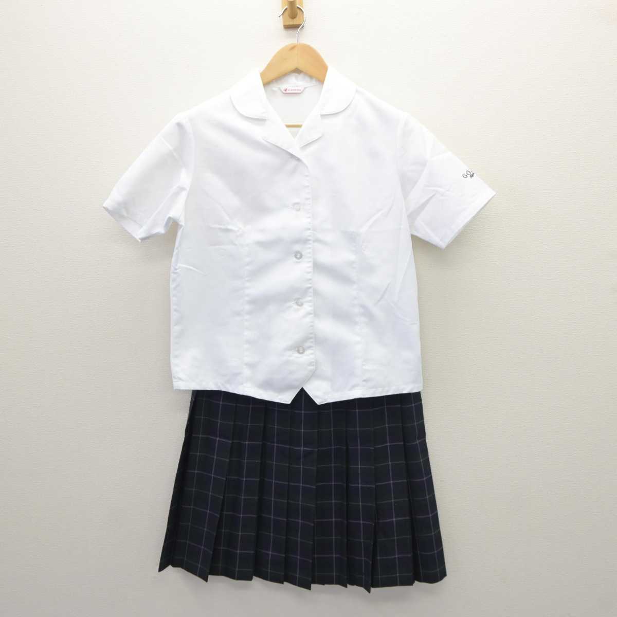 【中古】奈良県 五條高等学校 女子制服 2点 (シャツ・スカート) sf060563