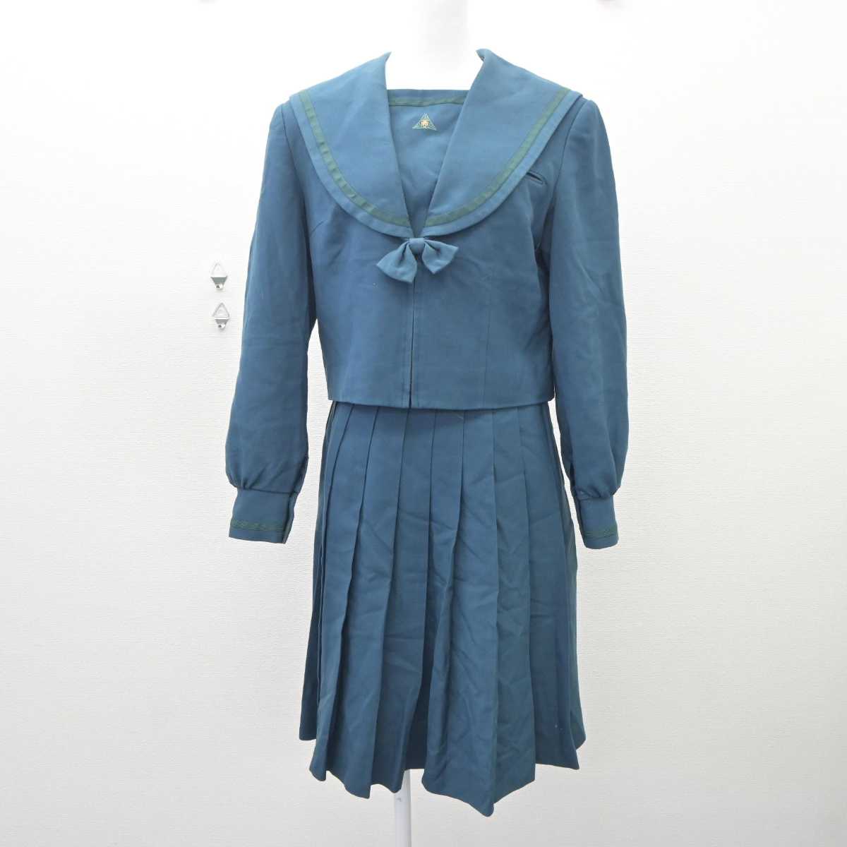 【中古】千葉県 成田国際高等学校 女子制服 3点 (セーラー服・スカート) sf060566