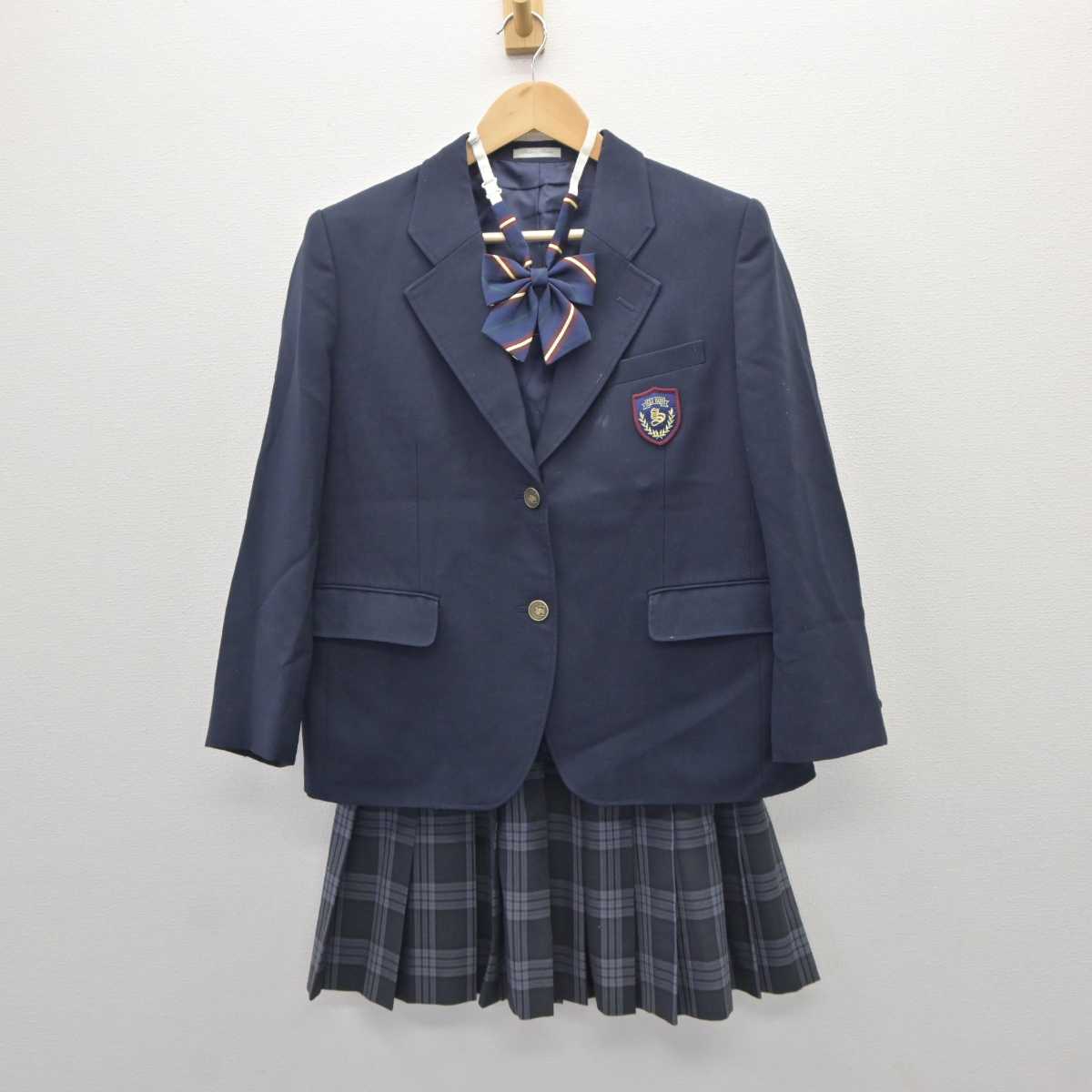 【中古】東京都 桜町高等学校 女子制服 3点 (ブレザー・スカート) sf060570