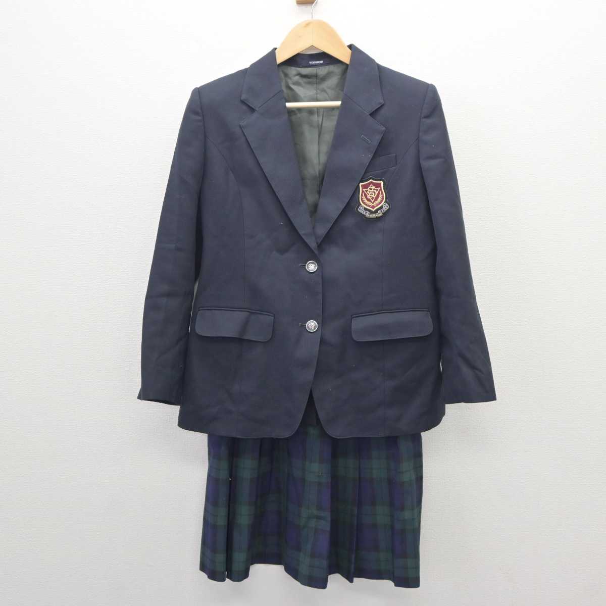 【中古】広島県 塩町中学校 女子制服 2点 (ブレザー・スカート) sf060576