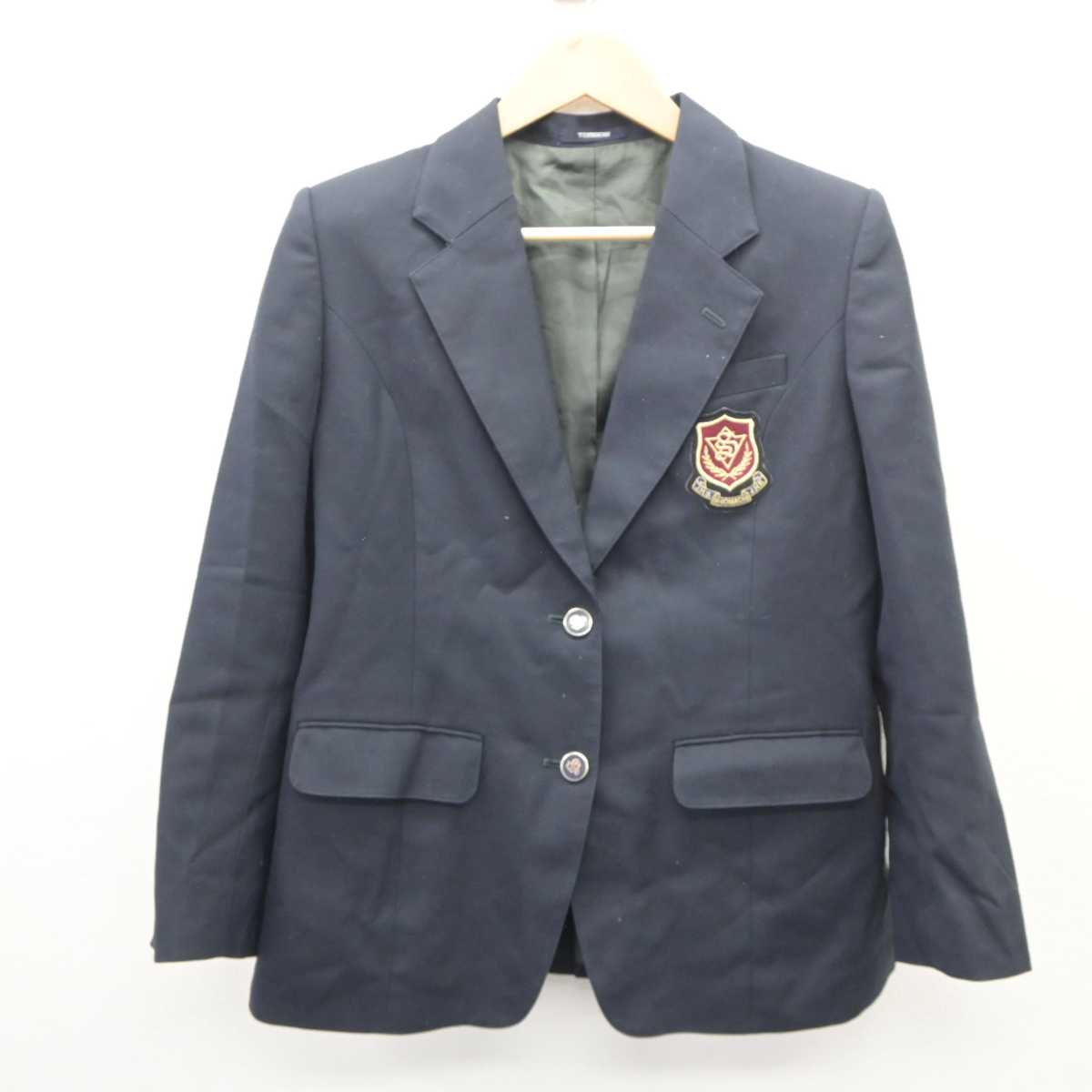 【中古】広島県 塩町中学校 女子制服 2点 (ブレザー・スカート) sf060576