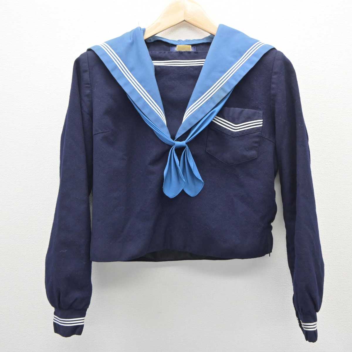 【中古】大阪府 清水谷高等学校 女子制服 2点 (セーラー服) sf060586