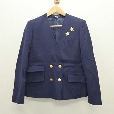 【中古】岡山県 就実高等学校 女子制服 2点 (ブレザー・ニット) sf060594