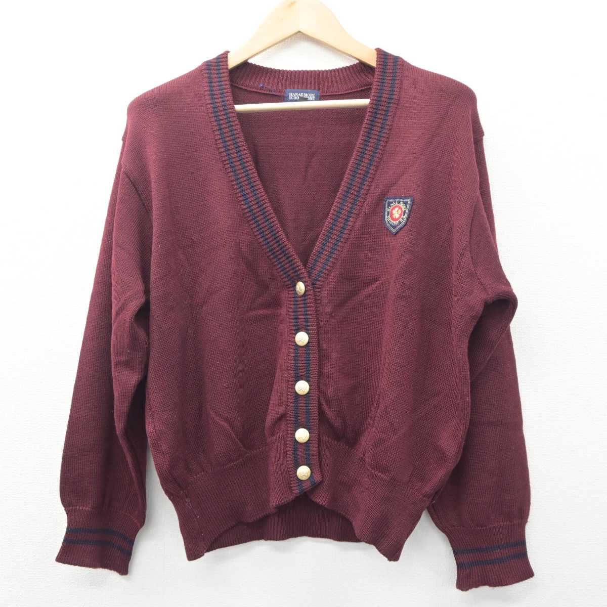 【中古】岡山県 就実高等学校 女子制服 2点 (ブレザー・ニット) sf060594