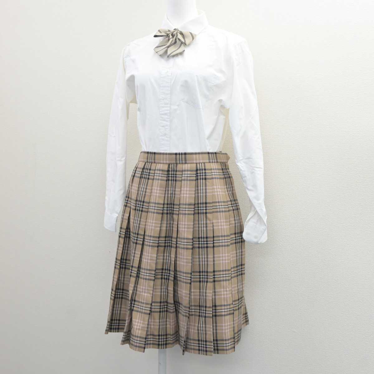 【中古】福岡県 誠修高等学校 女子制服 4点 (ブレザー・シャツ・スカート) sf060595