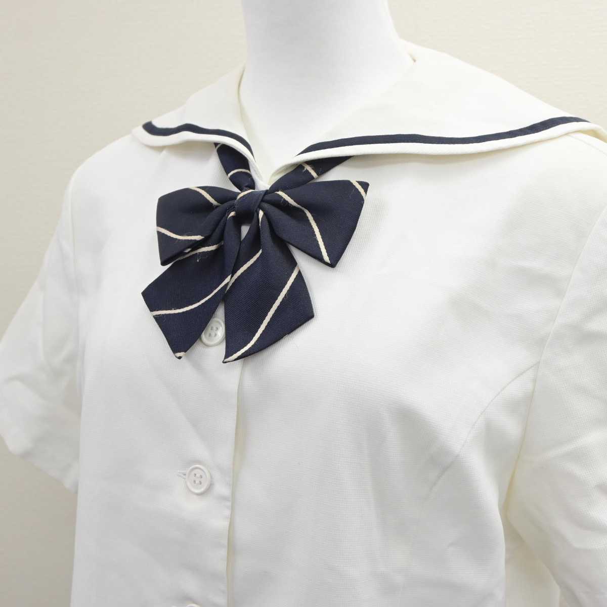 【中古】福岡県 誠修高等学校 女子制服 3点 (セーラー服・スカート) sf060596