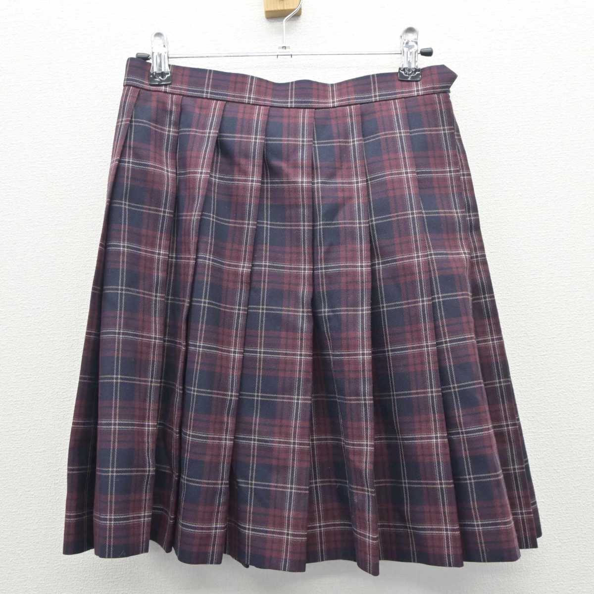 【中古】福岡県 誠修高等学校 女子制服 3点 (シャツ・スカート) sf060597