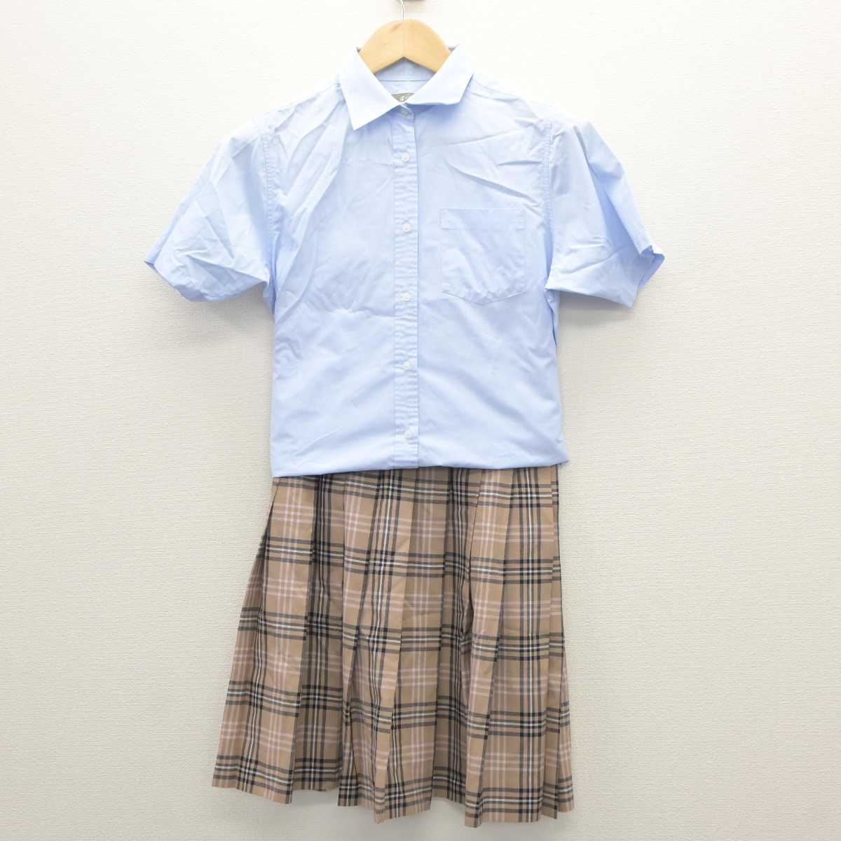 【中古】福岡県 誠修高等学校 女子制服 3点 (シャツ・スカート) sf060600