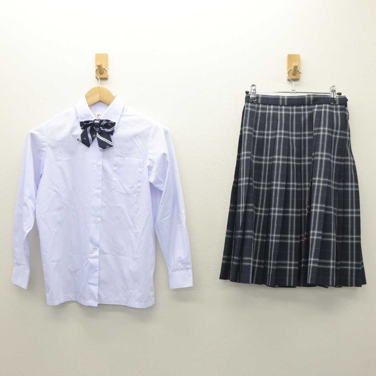 【中古】千葉県 おゆみ野南中学校 女子制服 6点 (ブレザー・ニット・シャツ・スカート) sf060602