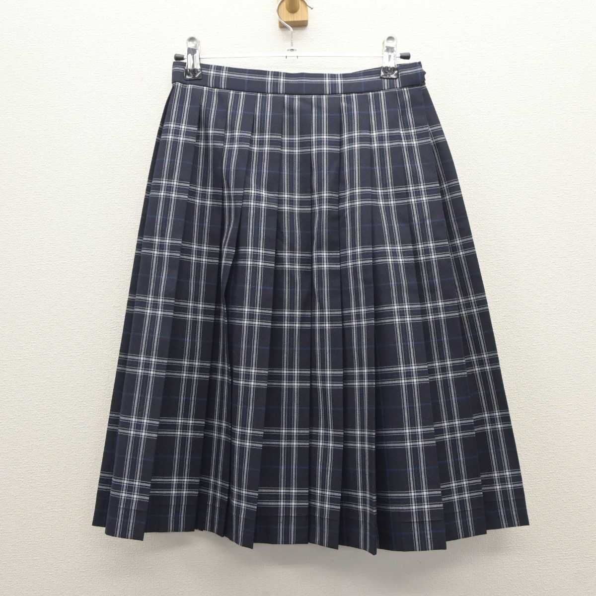 【中古】千葉県 おゆみ野南中学校 女子制服 3点 (ニットベスト・シャツ・スカート) sf060603