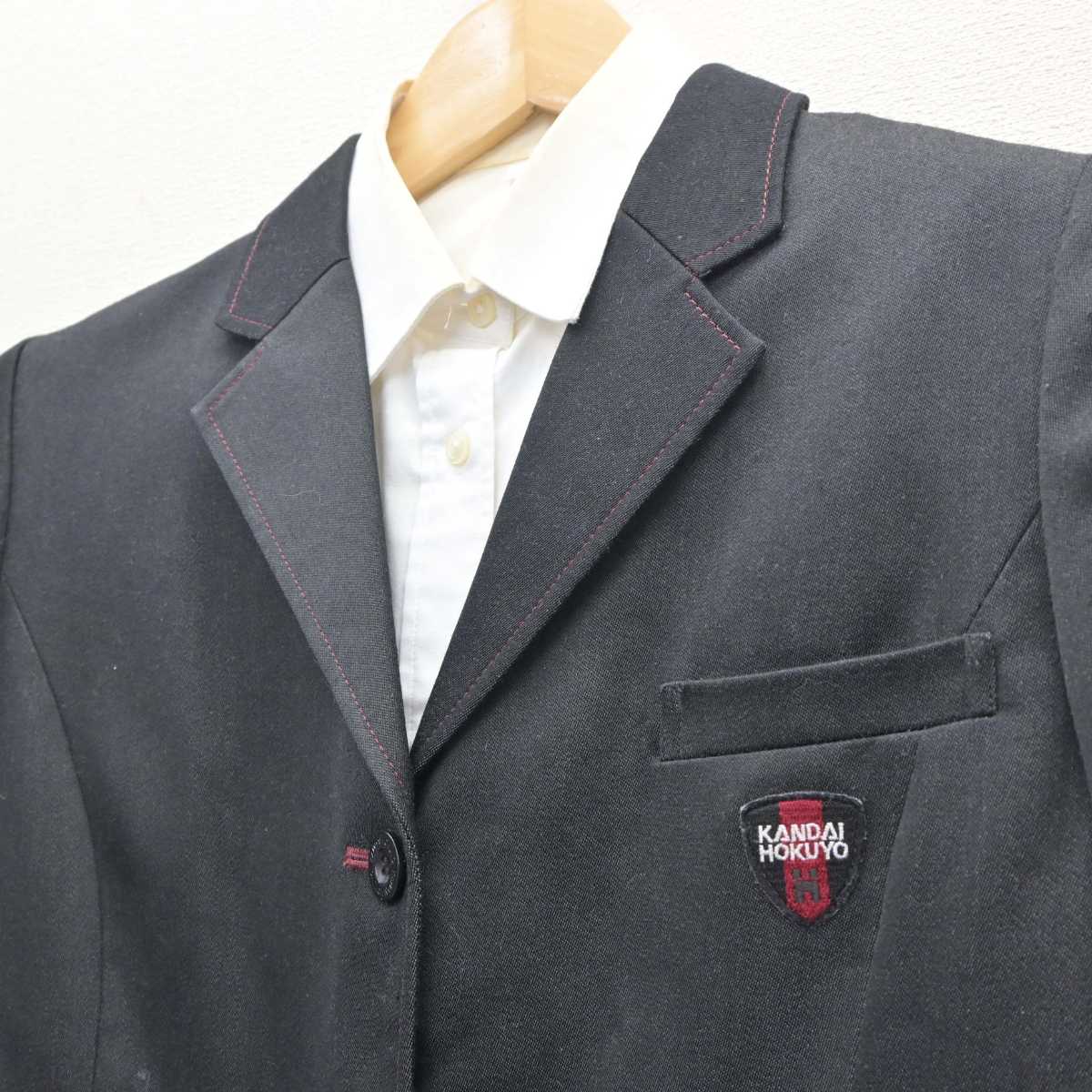 【中古】大阪府 関西大学北陽中学校 女子制服 3点 (ブレザー・シャツ・スカート) sf060618