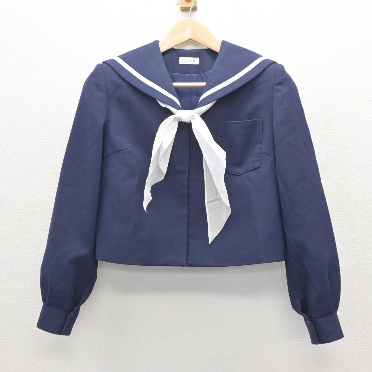 【中古】富山県 入善中学校 女子制服 3点 (セーラー服・スカート) sf060621