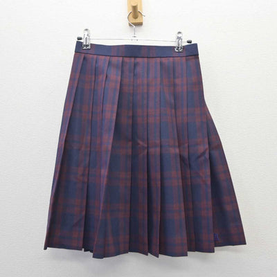 【中古】福島県 あさか開成高等学校 女子制服 3点 (ニットベスト・シャツ・スカート) sf060630